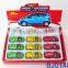 12pcs small free wheel die cast model car toy