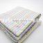 2016 Newest Cuddle Soft Customized Stripe Design Grey Baby Filling Blanket