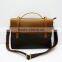 High quality custom fashion men's real leather business messenger laptop bag