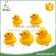 2016 Cute bath rubber yellow duck toy