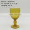 press glass Wine goblet,Hiball,DOF, sundae cup in Amber& Purple color with Knit embossed patern