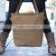 waxed canvas and leather tote bag china supplier