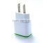 5V 2.1A +1A Universal Travel USB Charger Adapter Wall charger Portable EU UK Plug Mobile Phone Smart Charger