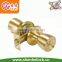 combo polished brass cylindrical knob lock / deadbolt lock lockset