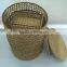 water hyacinth storage basket with iron frame