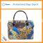 Fashion Flower print nylon lady tote bag women shopping bags