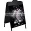 Wholesale Iron Two Sides Advertising Poster Display Stands with Small Round Header