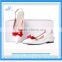New design lady dress shoes elegant women flat sandals 2016 PU upper