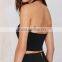 2015 Summer new design for woman crossed cutout sexy strap tight fashion bodycon crop top- SYK15132