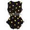 knitted baby jumpsuit black yellow spot rompers baby girls rompers jumpsuits