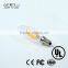 UL dimmable C35 E12 E14 E17 low energy 5w candle light led lights led bulb