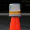 Waterproof High Brightness Solar led traffic barricade road cone light