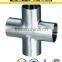 ASTM A 403 304/316 Seamless stainless steel 4-way cross pipe fitting