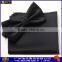 High qulaity cheap polyester woven black bowtie for men