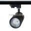 black color 330 degree adjustable arm 30w cob led grooved led track head 3000lm