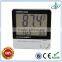 3-in-1 Indoor Digital Desktop Wall Mounted Max-Min Thermometer Hygrometer with Clock