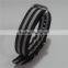 4 Rings Black Gray Stripe James Bond Zulu ODM Watch Bands