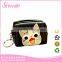 cheap and pu cosmetic bag with customised print