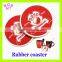 Promotional encofriendly Soft PVC Coaster