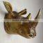 modern animal artistic bronze deer wall decor with high quality