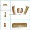 Natural wood color hair wood comb with custom logo
