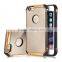 Electroplating Metal Cover Hybird TPU+PC Hard Case Shockproof Armor Back Case for IPhone 6 6s 6s Plus Samsung s7 S7edge