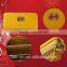 Fashional metal design high quality leather purse wallet with card slots for lady