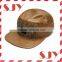 Custom Snake Skin Leather 5 Panel Biker Hat