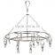 Round Stainless Steel Clothes Clip Hanger and Clips Clothes Drying Rack Hanger Socks Shorts Underwear Drying Hanger
