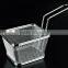 Food class wire woven kitchen skimmers McDonald's fresh french fries baskets stainless steel metal type chips strainers