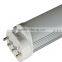 CE RoHS 4 plug 2g11 led tube with PC cover 15W 18W
