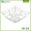 Wholesale carbon steel metal wire sliver empty fruit basket stand