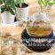 candle glass tea pot