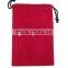 stand pouch bag custom velvet drawstring pouch bag