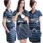 High quality Maternity clothes manufacturers Nursing skirt Striped Cotton