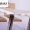 Double panel wood dining table