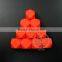 20*20*20mm painted color red wood beads polyhedron beads DIY findings supplies 3000050