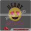 2016 New Trend Iron on Happy Emoji Heat Transfer Vinyl Stickers