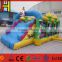 Inflatable happy clown combo, inflatable clown bouncy slide for kids