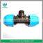 New Working Pressure Bearing PN10 LDPE Pipe Reducing Thread Tee