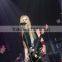 Celebrity Avril Lavigne concert style Black&White guitar belt, guitar strap
