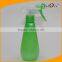 250ml 8oz Green teardrop shaped Plastic hair Spray Trigger Mist Bottle wholesale