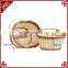 Food grade PE wicker hand basket outdoor picnic basket fruit basket wholesale