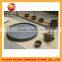 2016 Mongolia white metal stone tea plate made in China