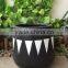 Hand painted flower pot with DIY designs