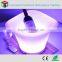 Illuminated rechargeable battery operated led ice bucket