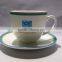 KC-00021 Haonai gold rim porcelain coffee set