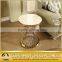 Marble Stainless Steel High Side Table for Corner
