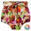 Cute Girls Summer Bowknot Cotton Floral High Waist Cotton Bloomers For Kids