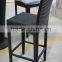 Competitive price factory directly wicker garden rattan bar stool balcony furniture set